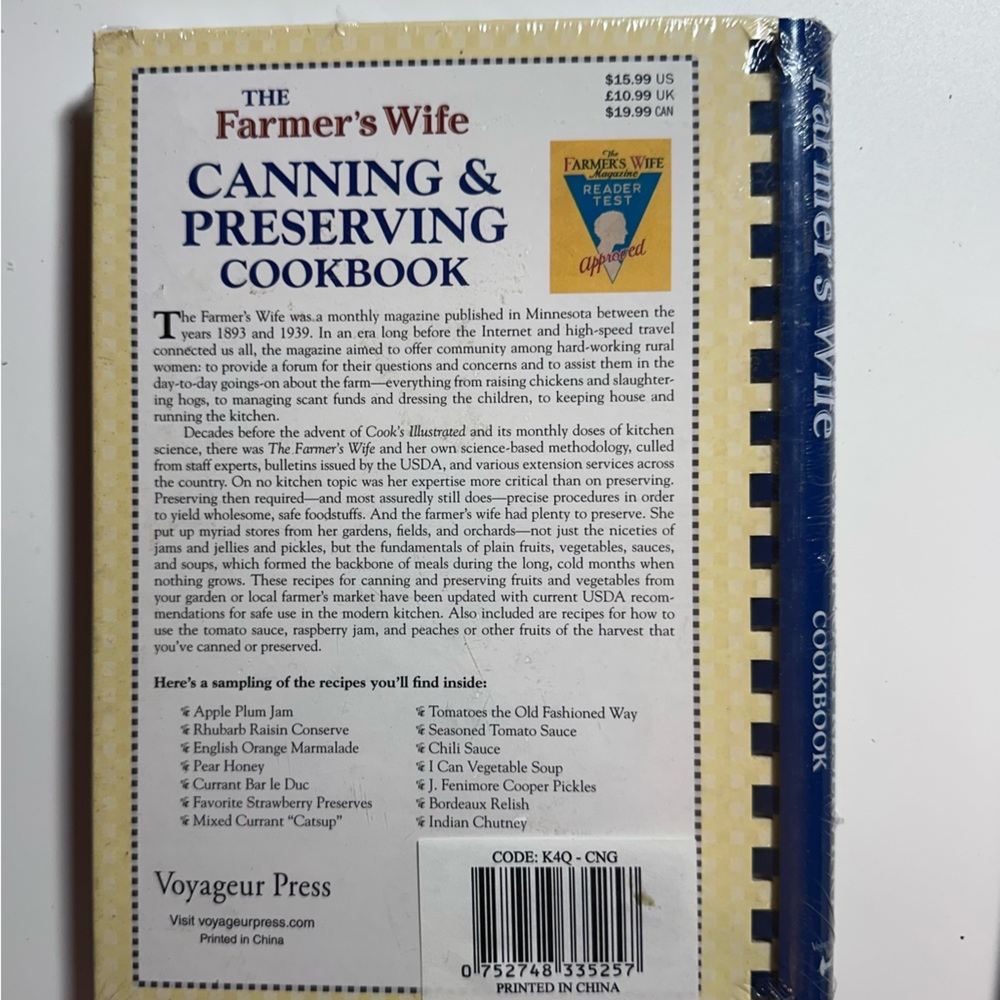 The Farmer's Wife Canning and Preserving Cookbook 250 Recipes - Picture 2 of 4